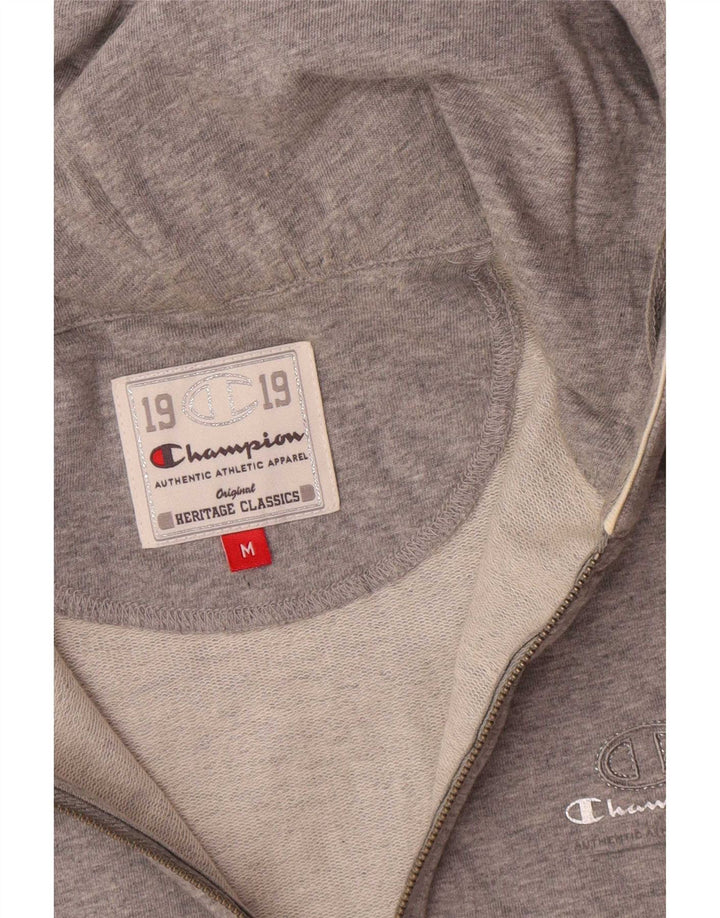 Champion Heritage Classics - Sudadera con capucha y cremallera para mujer, talla 40, color gris medio