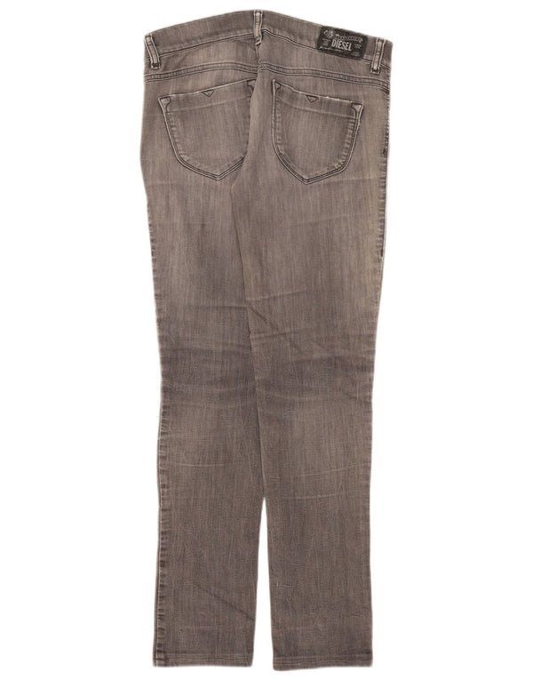 Diesel Mujer Livier Skinny Jeans W29 L29 Algodón Gris
