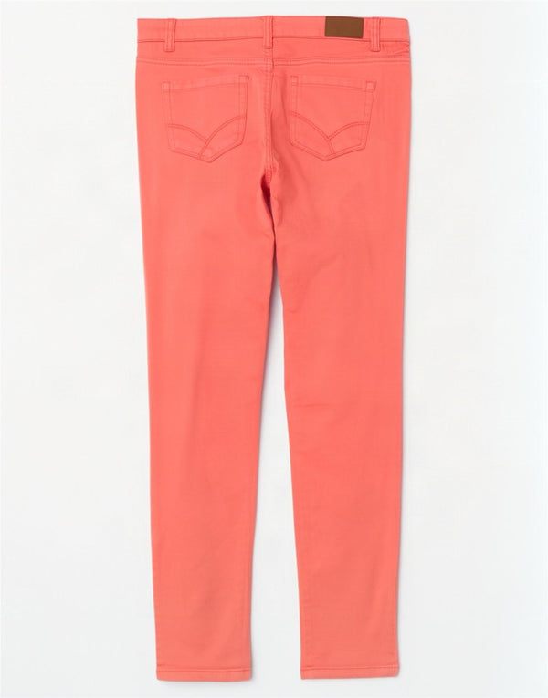 Dack's Pantalones casuales ajustados para mujer IT 46 Large W34 L30 Algodón rosa