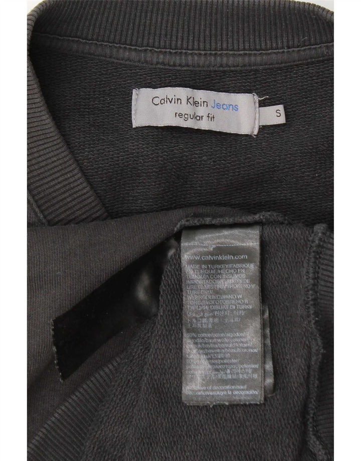 Calvin Klein Jeans Hombre Regular Fit Sudadera Jersey Pequeño Algodón Gris