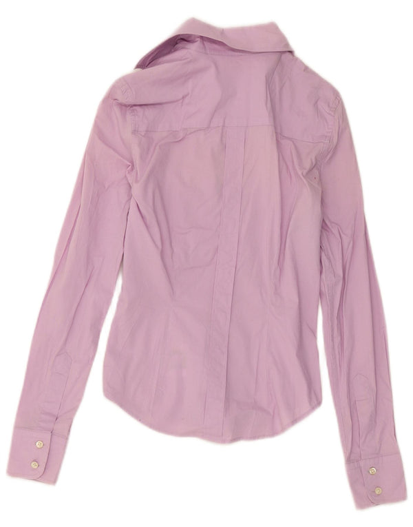 La Martina Camisa gráfica para mujer UK 6 XS Algodón morado