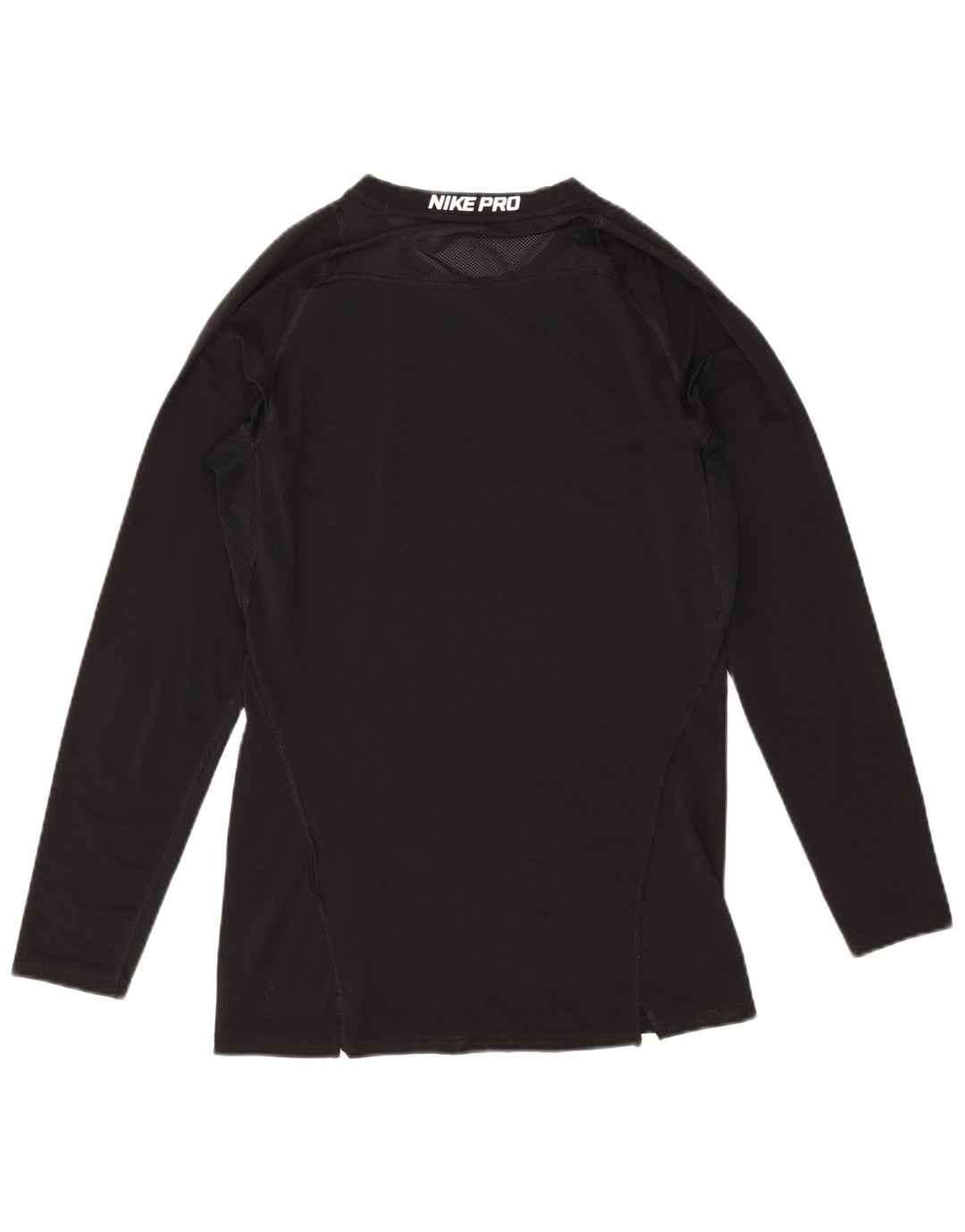 Nike Mujer Dri Fit Top Manga Larga UK 44 Grande Poliéster Negro