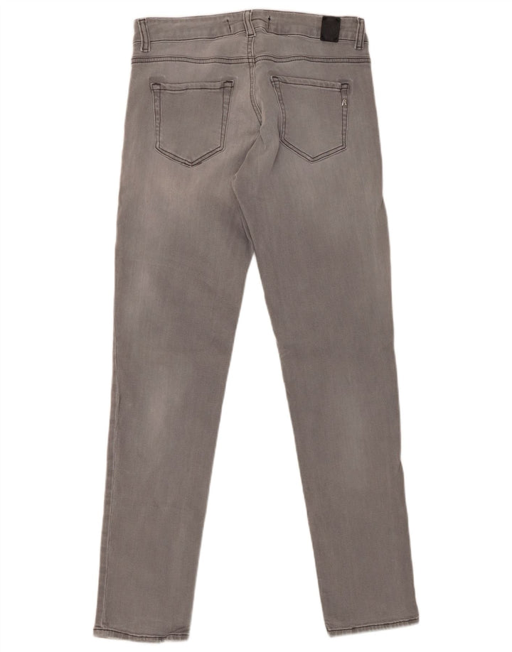 REPLAY Vaqueros ajustados para mujer W28 L30 Algodón gris