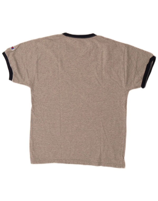Champion Camiseta para hombre Top de algodón moteado gris medio