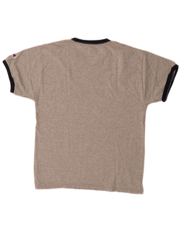 Champion Camiseta para hombre Top de algodón moteado gris medio