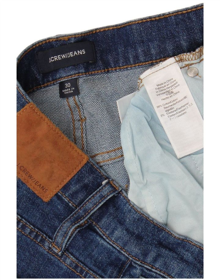 J. CREW Vaqueros rectos para mujer W30 L27 Algodón azul