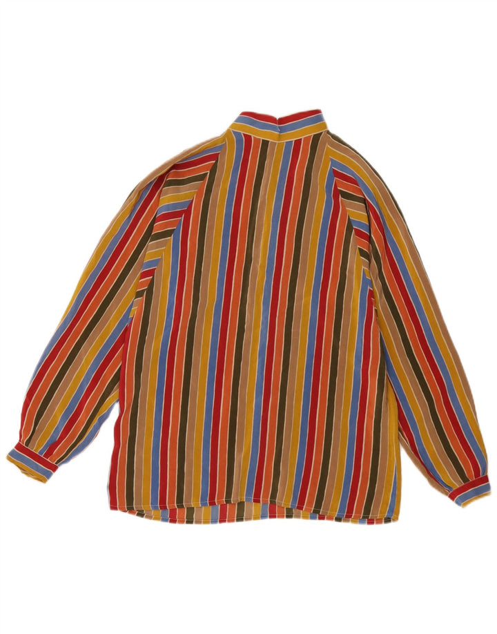 FORALL Blusa de Mujer de Manga Larga Top IT 42 Medium Multicolor Rayas