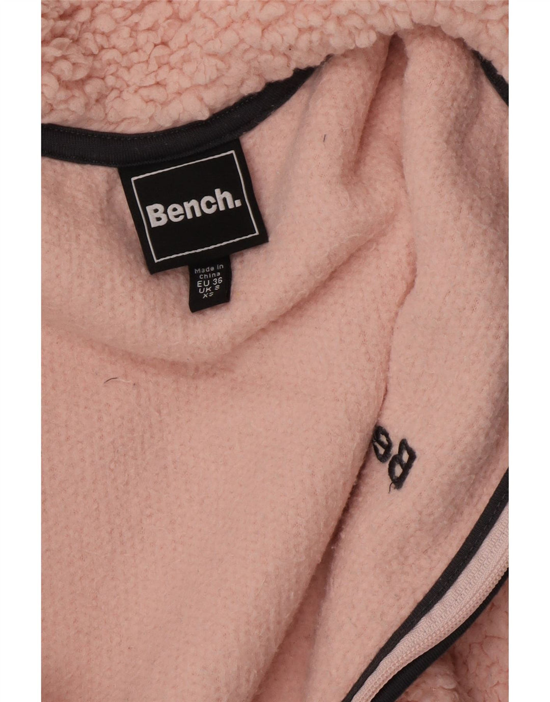 BENCH Womens Fleece Jacket UK 8 Small  Pink Polyester