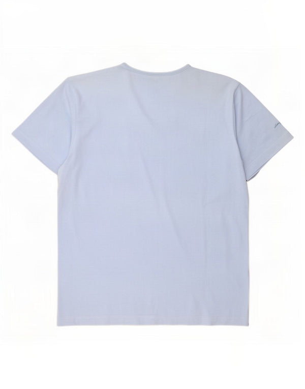 Champion Mens T-Shirt Top Large Blue Cotton