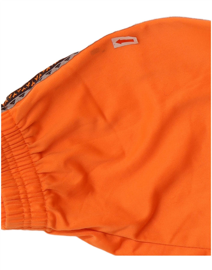 Diadora Chaqueta superior de chándal con gráfico para hombre ES 40 Poliéster naranja medio