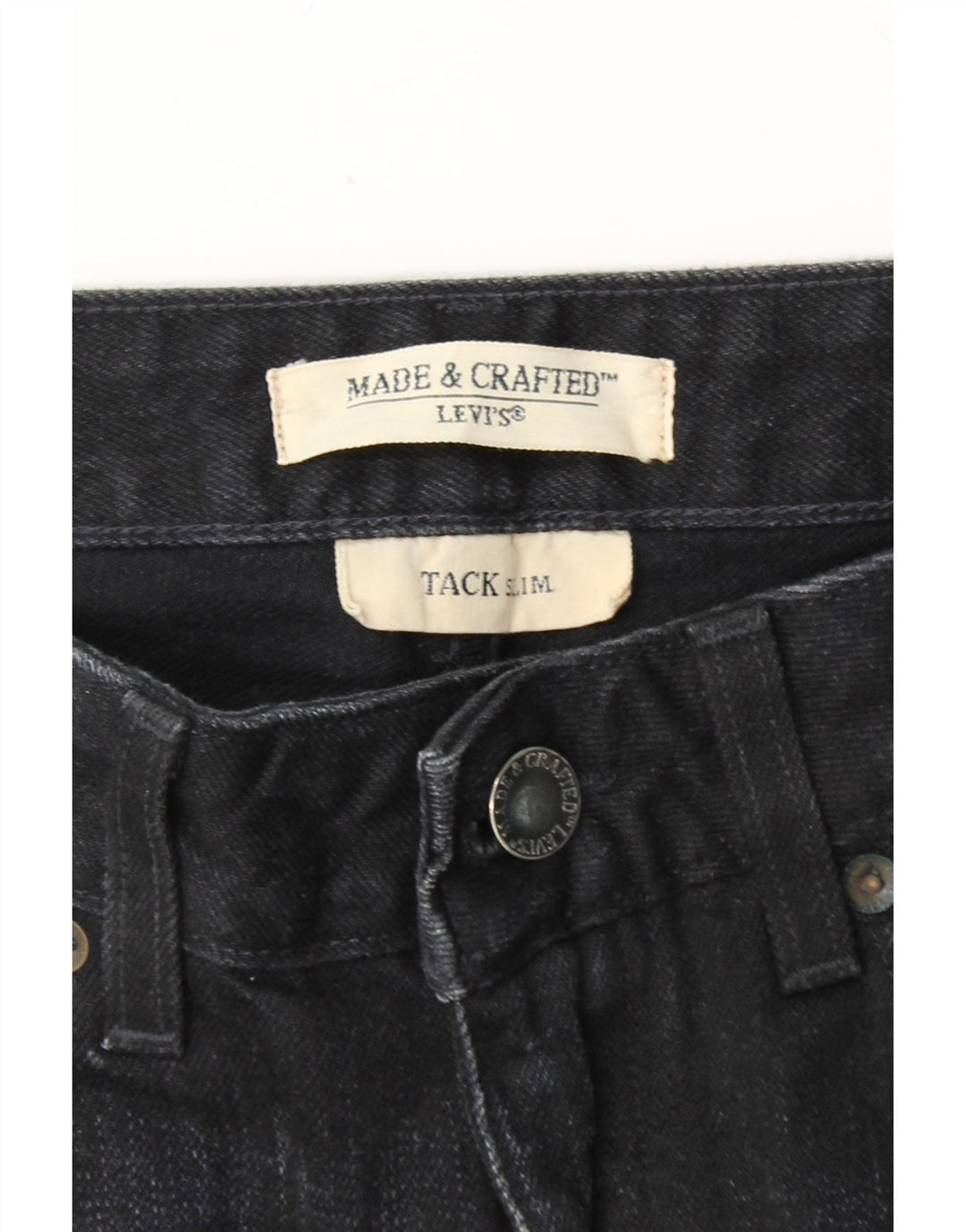 LEVI'S Mens Slim Jeans W32 L30 Black Cotton Vintage Levi's and Second-Hand Levi's from Messina Hembry 