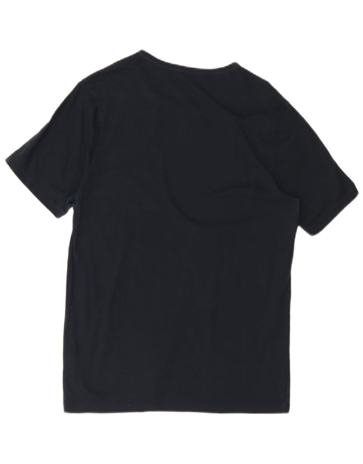 Hugo Boss Hombre Camiseta Top Grande Azul Marino Algodón