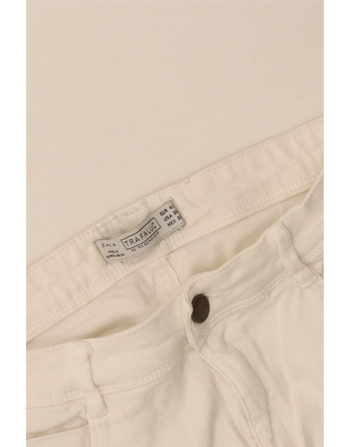 Zara Mujer Trafaluc Slim Jeans EU 40 Medium W30 L30 Blanco
