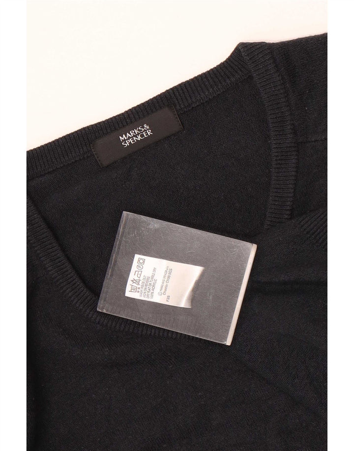 Marks & Spencer Jersey con Cuello en V para Hombre XL Acrílico Azul Marino