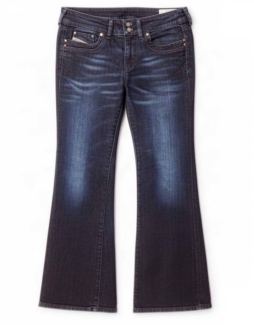 Diesel Mujer Ronhar Bootcut Jeans W29 L30 Algodón Azul Marino