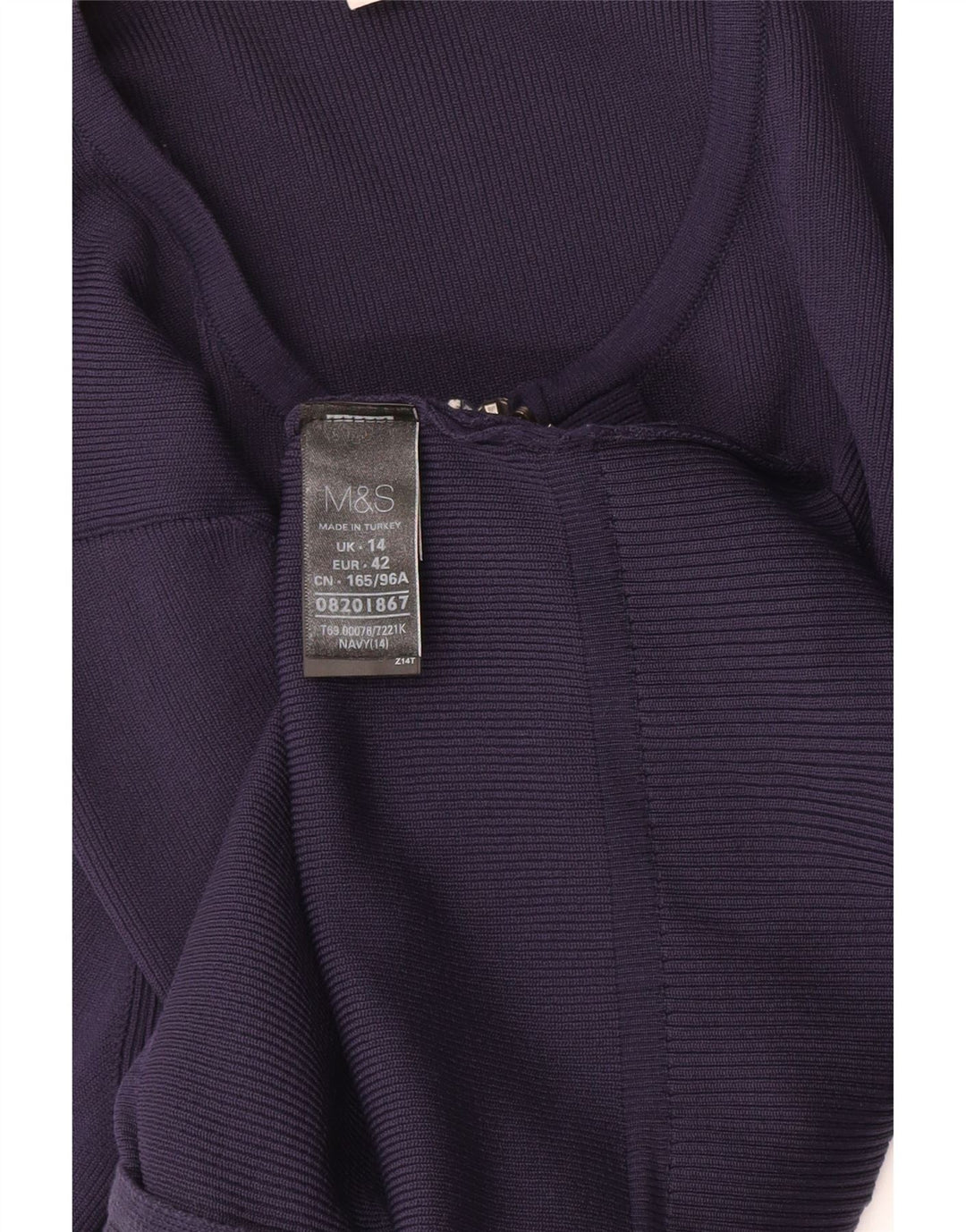 Marks & Spencer - Cárdigan para mujer, talla 40, talla mediana, color azul marino, poliamida