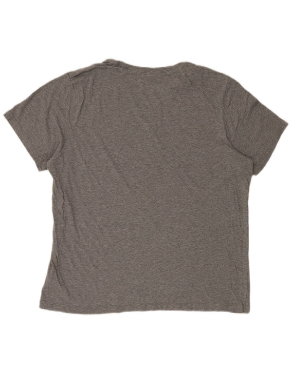 Nike Camiseta gráfica para hombre Top XL Algodón moteado gris