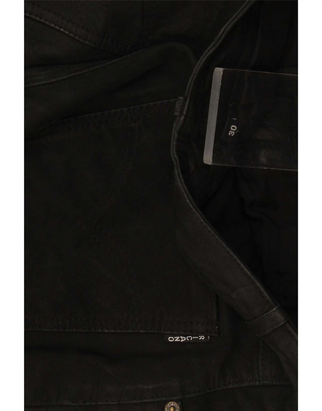 Ricano Pantalones De Cuero Para Hombre W30 L32 Negro