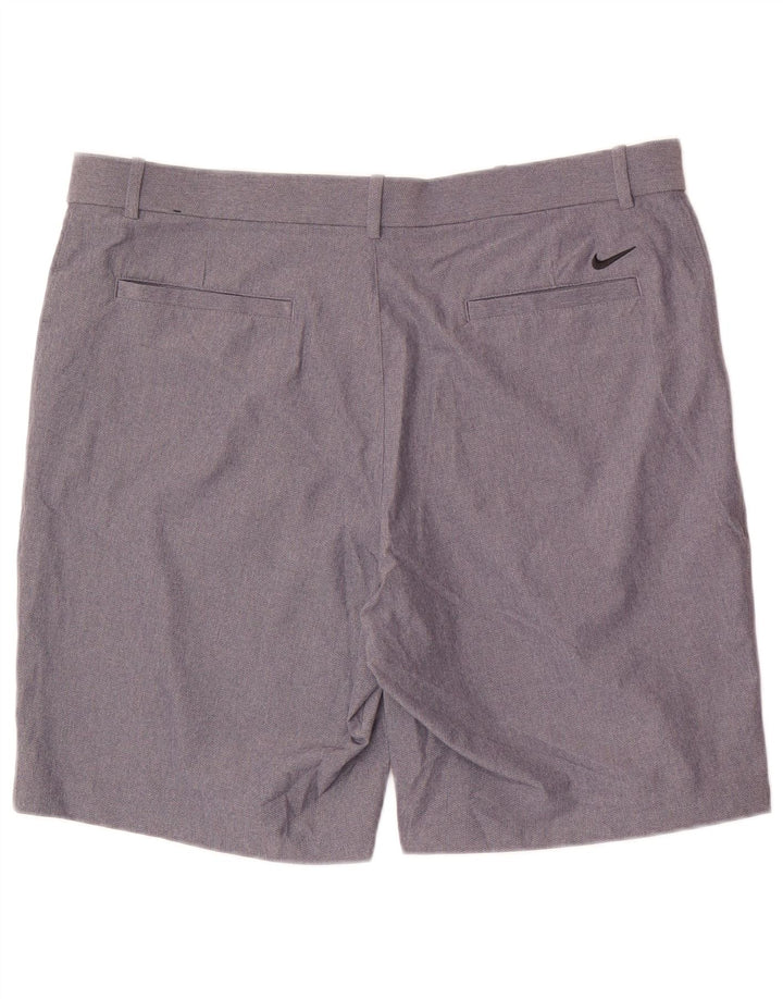 Nike Pantalones cortos chinos de ajuste estándar para hombre W38 XL Poliéster gris