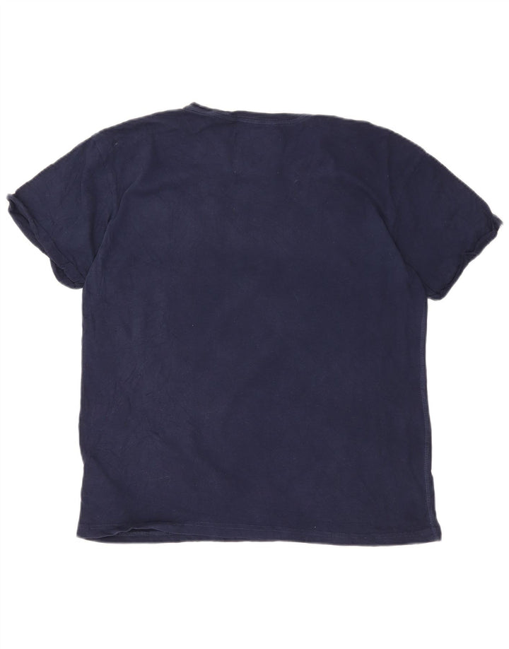 Superdry Camiseta Gráfica para Mujer Top UK 40 Medium Azul Marino Algodón