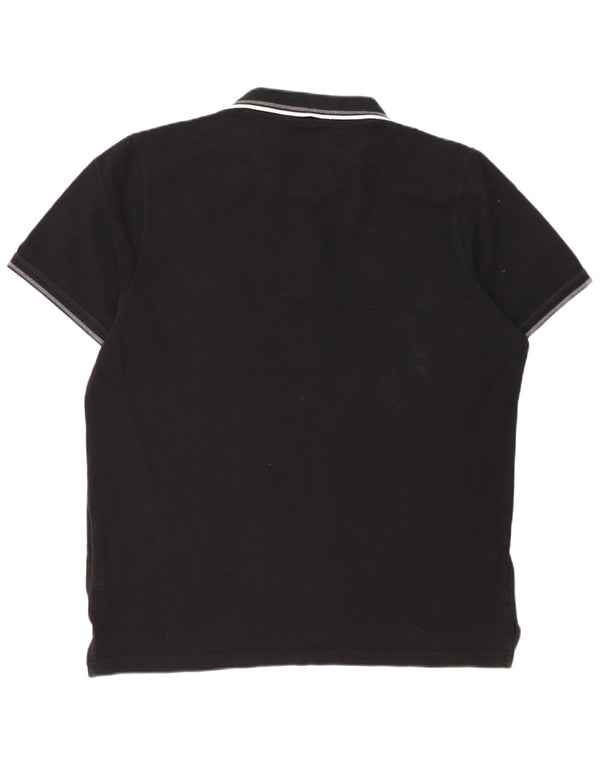 Pierre Cardin Polo Regular Hombre XL Algodón Negro