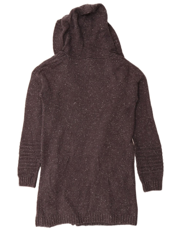 Rip Curl Suéter tipo cárdigan abierto largo para mujer Reino Unido 14 Gris medio moteado