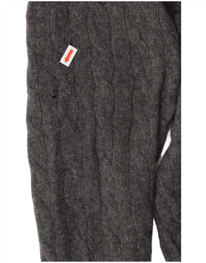 Polo Ralph Lauren - Jersey de cuello redondo para hombre, talla XL, lana gris