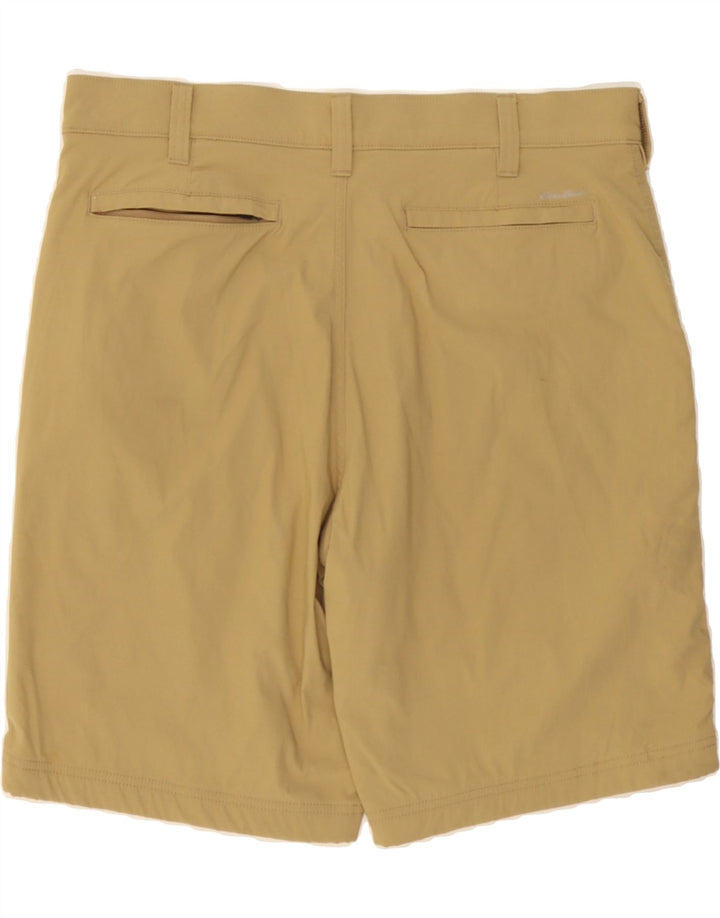 EDDIE BAUER Mens Chino Shorts W36 Large Khaki Polyester Vintage Eddie Bauer and Second-Hand Eddie Bauer from Messina Hembry 