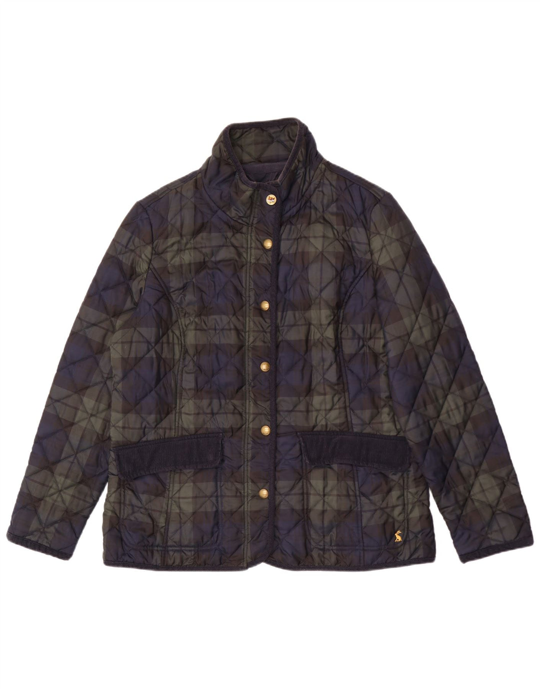 Chaqueta acolchada para mujer Joules UK 40 XL Poliéster a cuadros azul marino