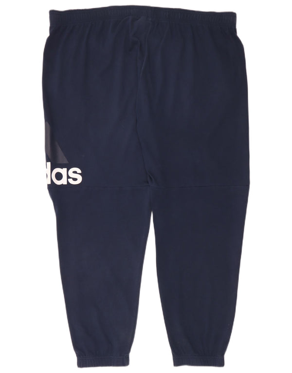 Adidas - Pantalón de chándal gráfico para hombre, talla 3XL, algodón azul marino