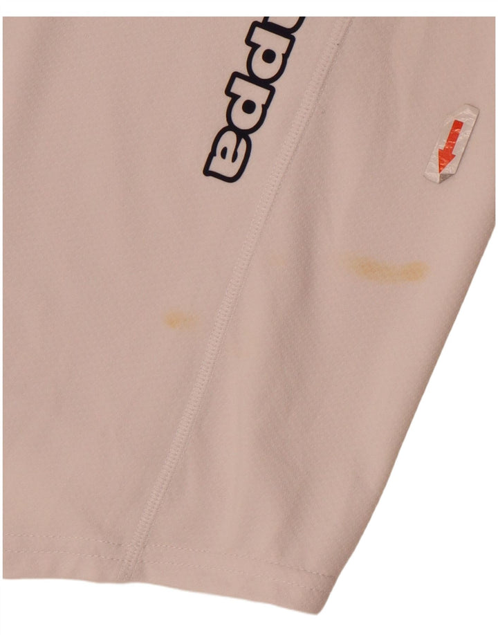 Kappa Polo Gráfico para Hombre Blanco Grande