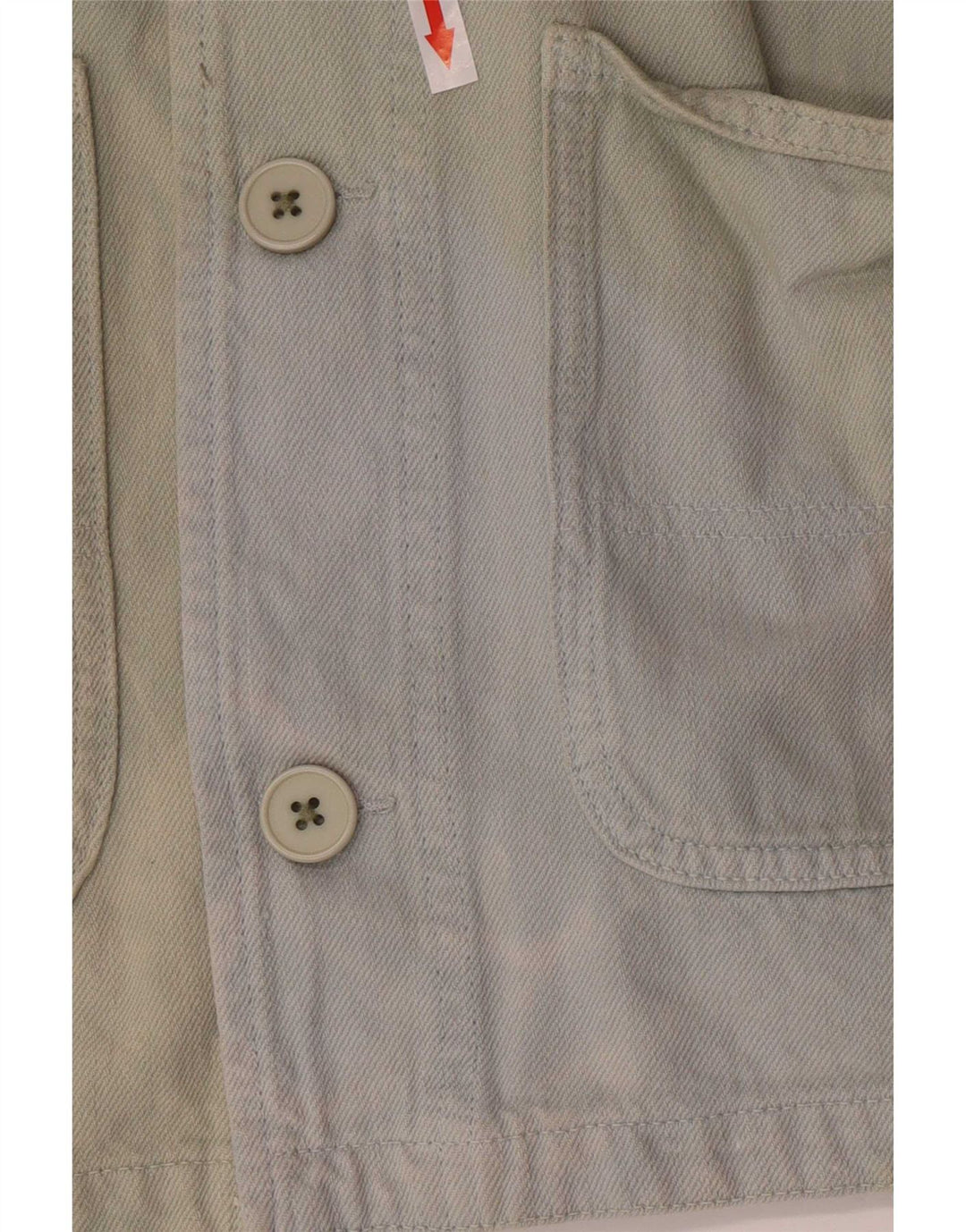 Zara Mens Utility Jacket UK 38 Algodón Verde Medio