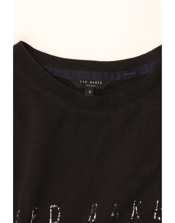 Ted Baker Camiseta gráfica para hombre talla 3 mediana negra