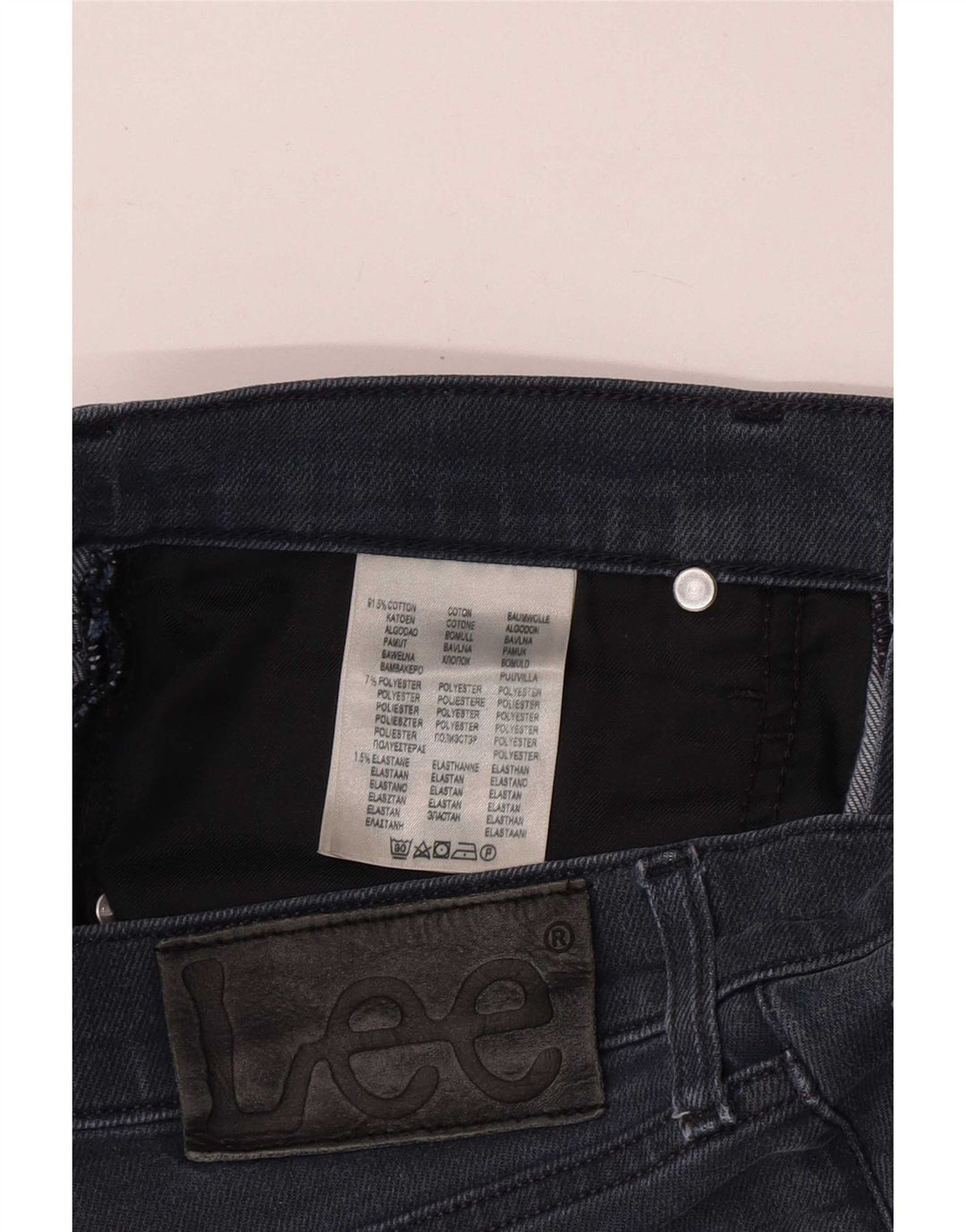 Vaqueros Lee Mujer Tapered Slim W31 L30 Algodón Azul