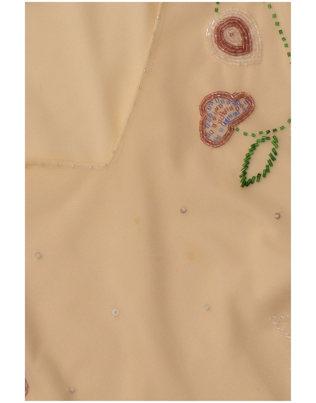 COAST Blusa transparente para mujer Top UK 46 Poliéster amarillo grande