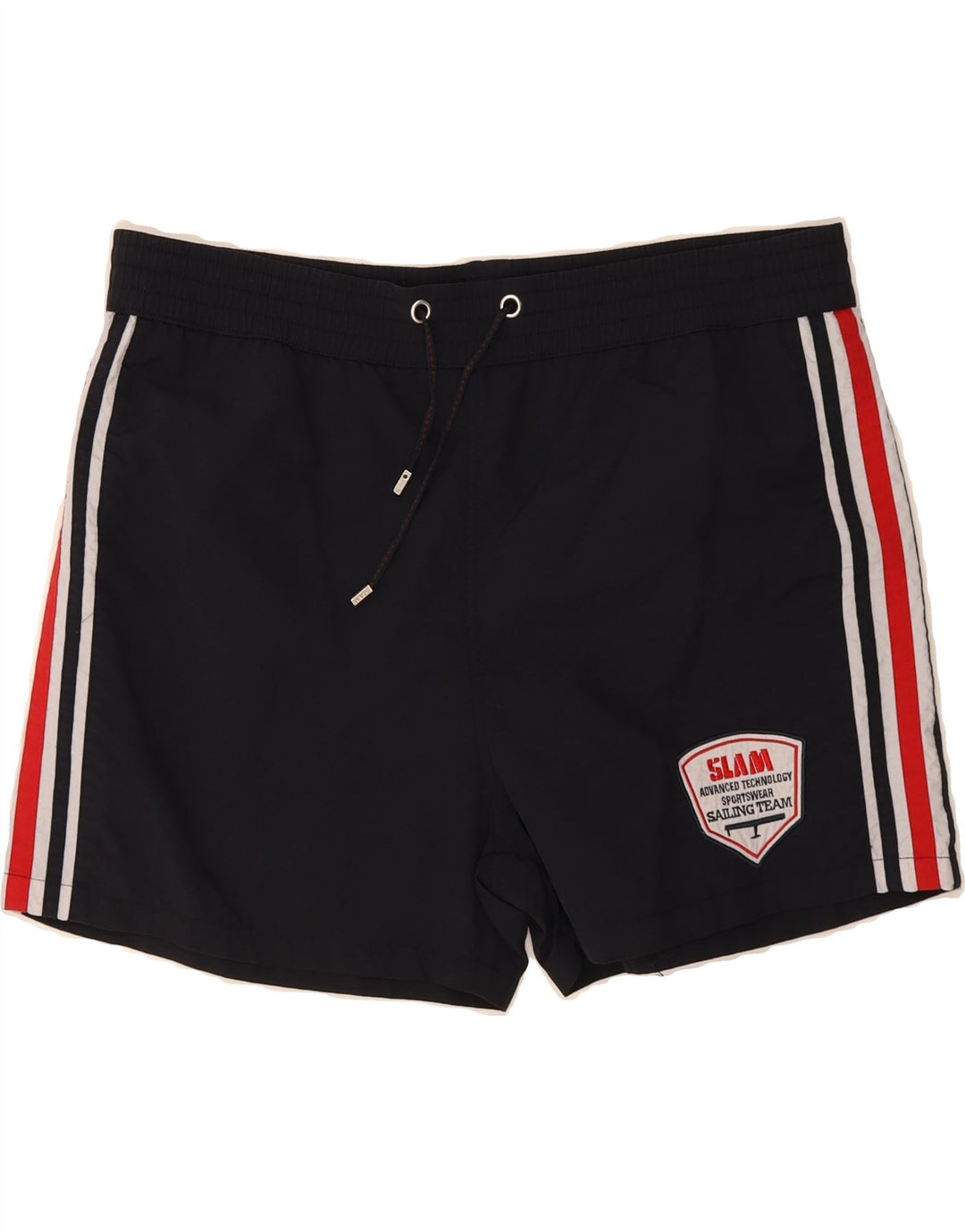 SLAM Mens Swimming Shorts XL Black Polyester Vintage Slam and Second-Hand Slam from Messina Hembry 
