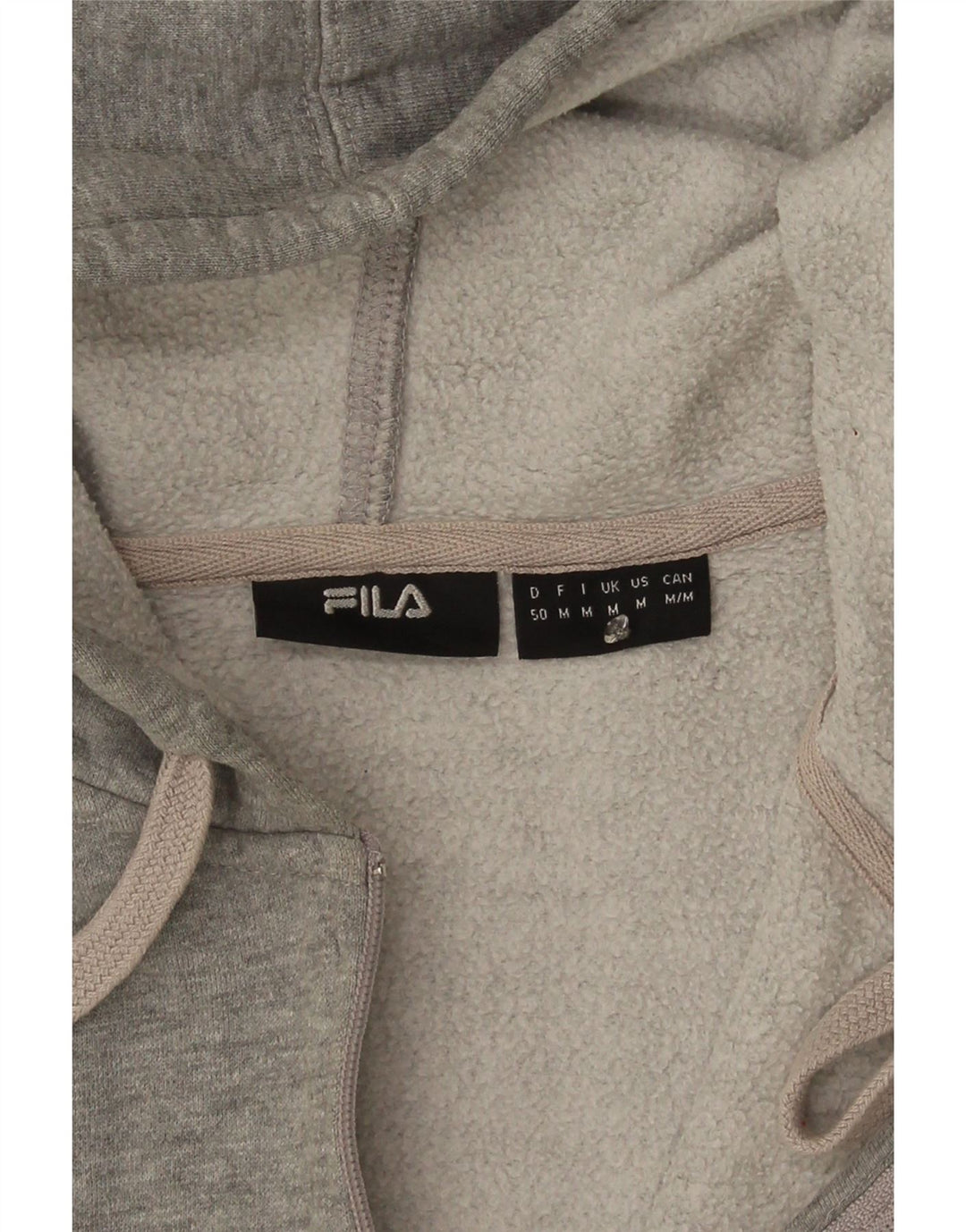 Fila Hombre Graphic Zip Sudadera Con Capucha Gris Medio