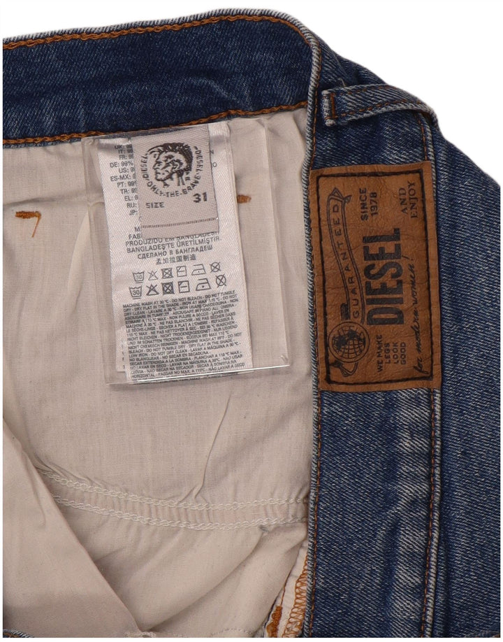 DIESEL Shorts De Mezclilla Desgastados W31 Algodón Azul Medio Mujer