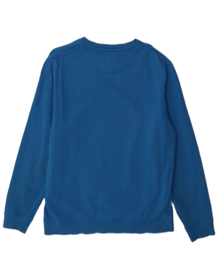 Lyle & Scott Hombre Sudadera Jumper Large Azul Algodón