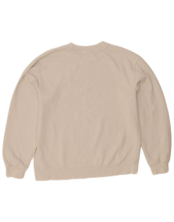 Zara Mujer Crop Sudadera Jumper UK 10 Small Blanco
