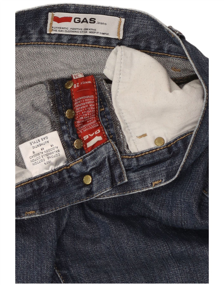 Vaqueros Slim Mujer GAS W28 L34 Algodón Azul