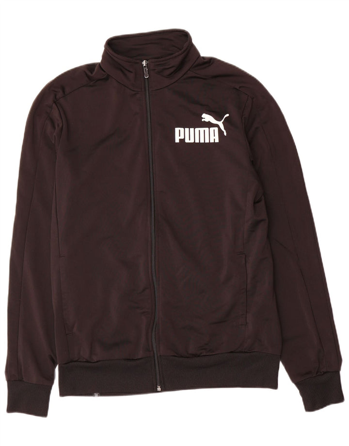 Puma Chaqueta De Chándal Con Gráfico Para Hombre Negro Mediano