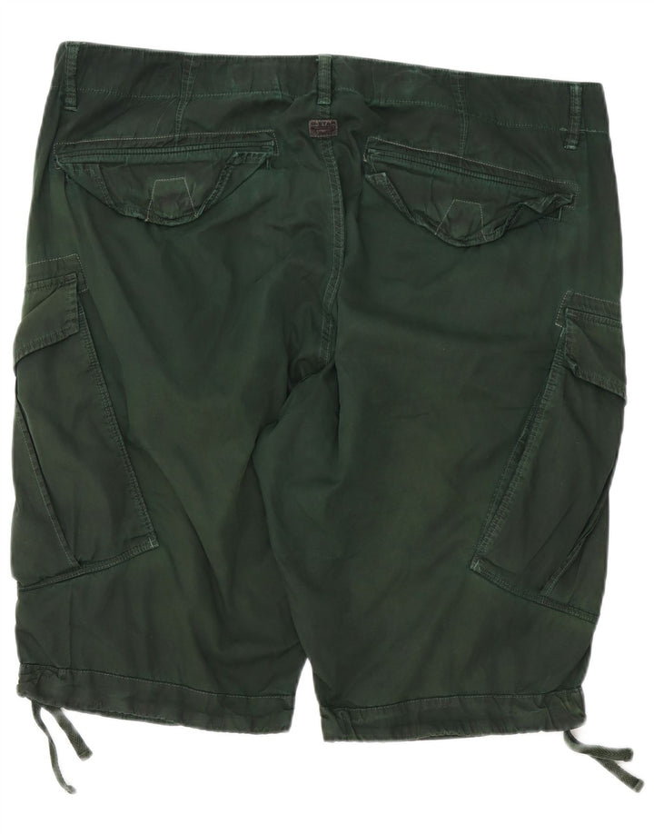 G-STAR Pantalones cortos cargo holgados para hombre W40 XL Algodón verde