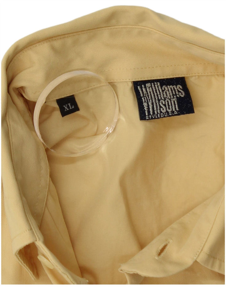Williams Wilson Camisa gráfica para hombre XL Algodón amarillo