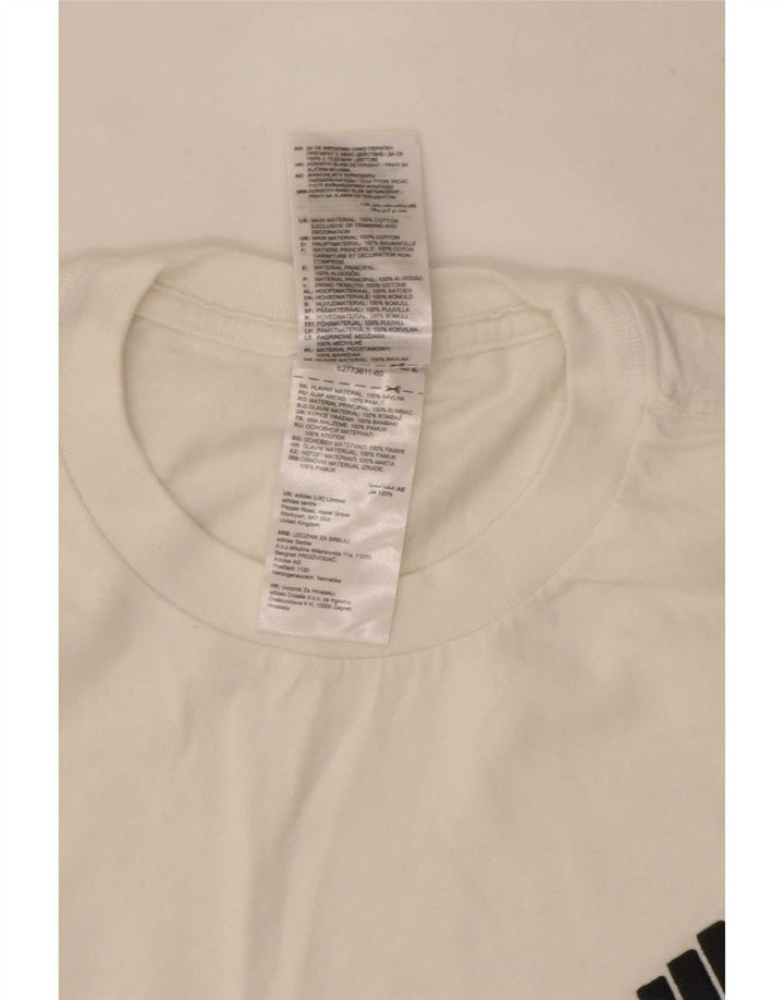 Camiseta Adidas Hombre Top Medium Blanco Algodón