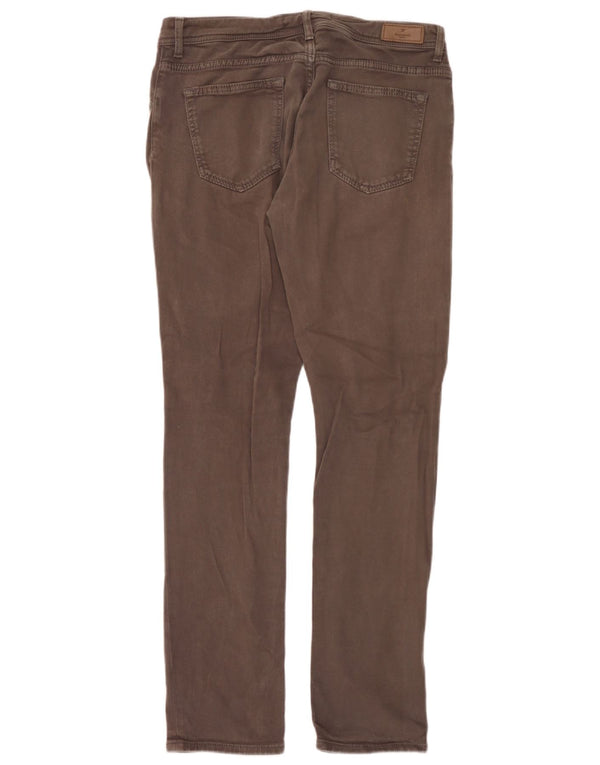 Hackett Mens Slim Casual Pantalones W36 L32 Algodón Gris