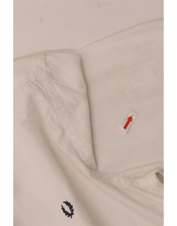 Fred Perry Camisa Niño 11-12 Años Blanco Algodón