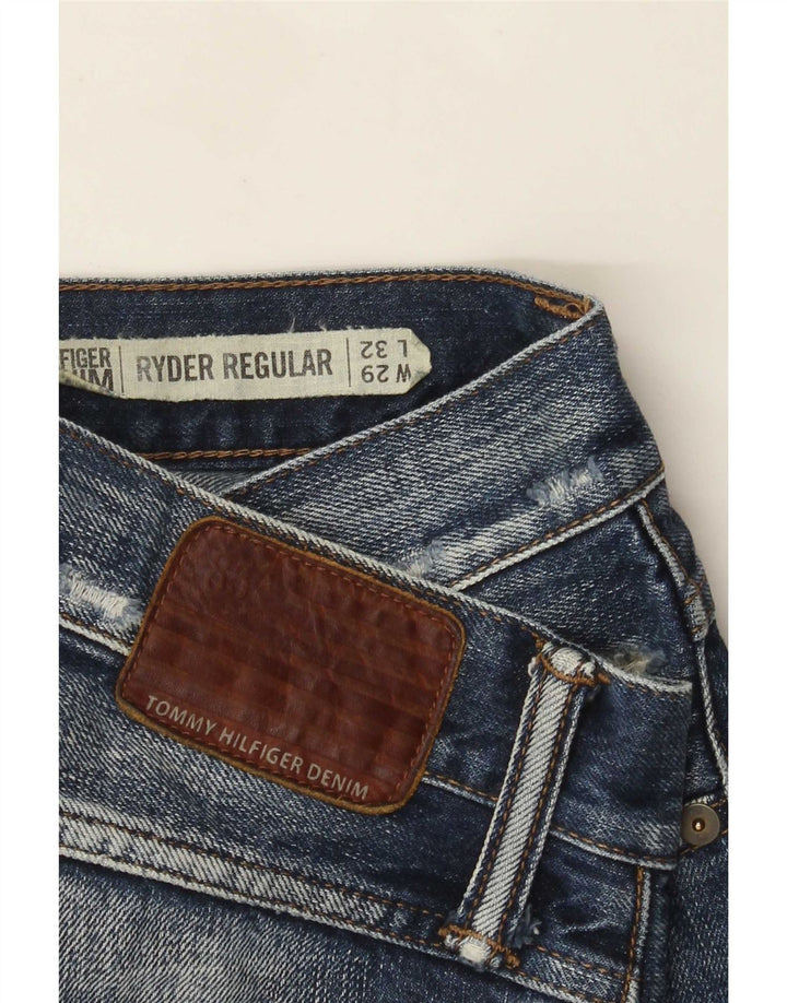 Tommy Hilfiger Vaqueros Rectos Regulares Desgastados Ryder para Mujer W29 L32 Azul