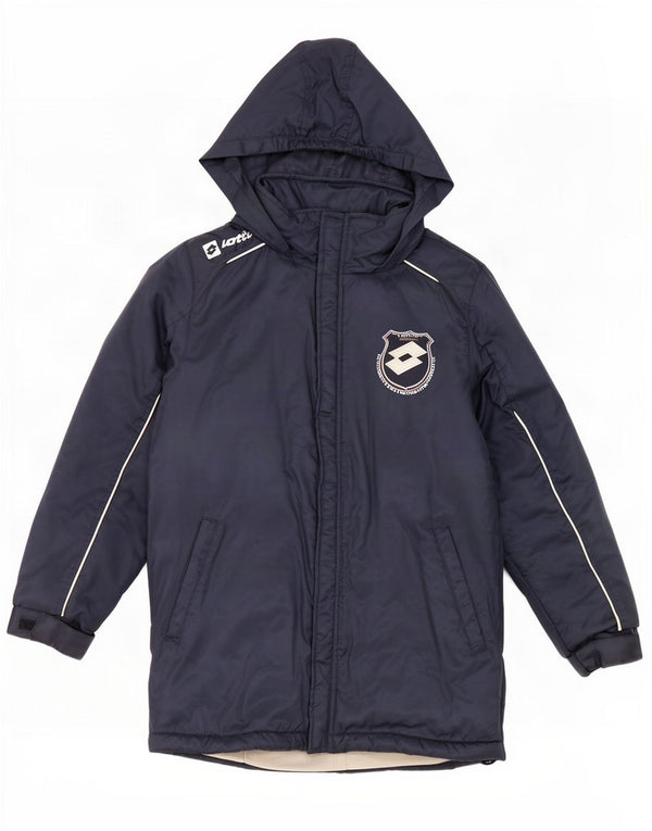 Lotto Abrigo acolchado con capucha para niños 9-10 años Small Azul marino Nylon