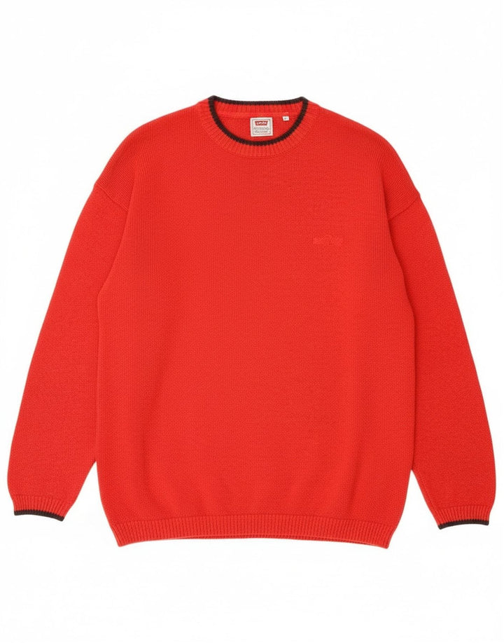 Levi's Jersey De Cuello Redondo Para Hombre XL Algodón Rojo